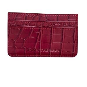 B-Low The Belt Embossed Croc Sleek Compact Card Wallet